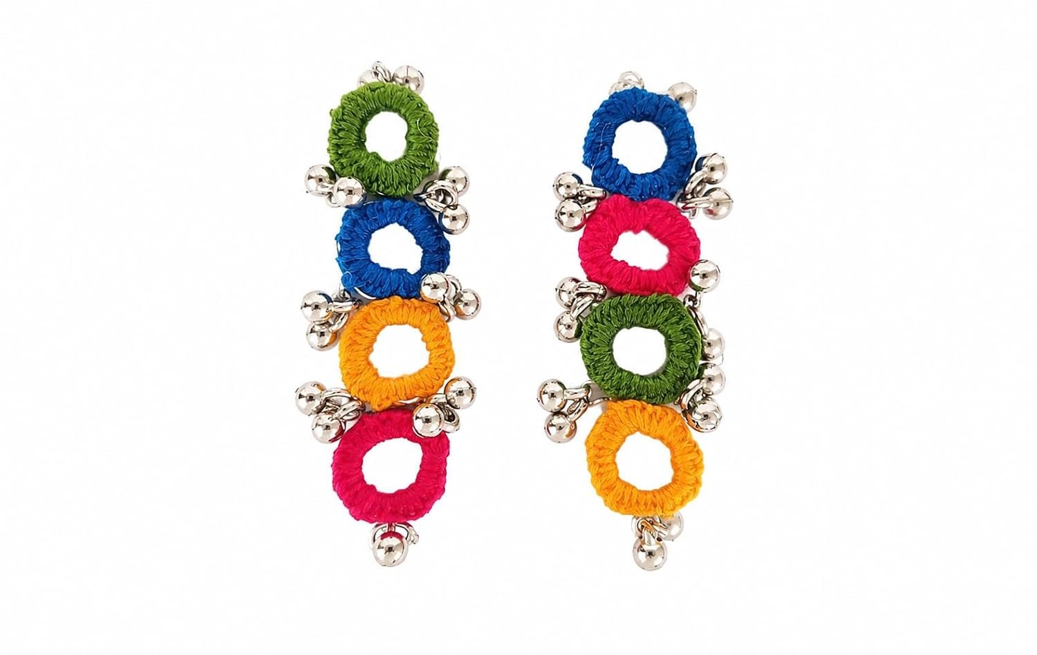 Handmade Multicolor Ethnic Hair Bun Clip for Women