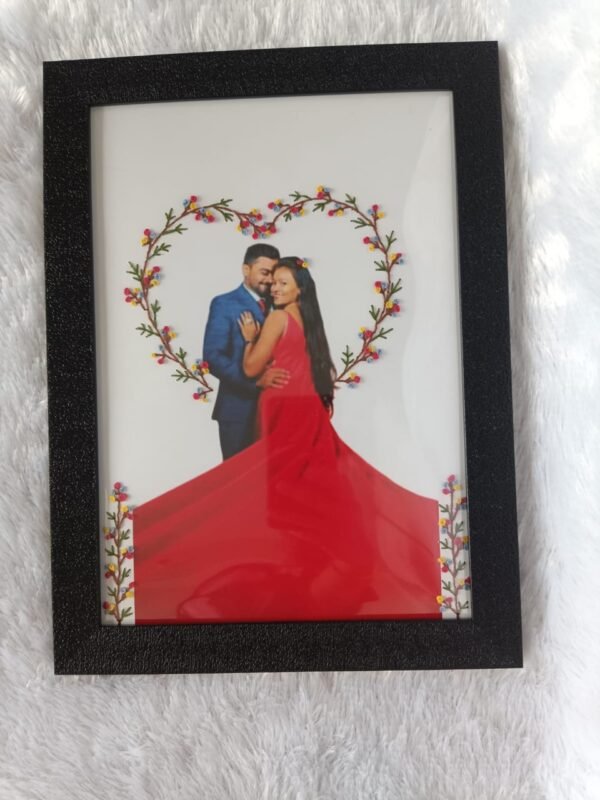 Photo Frame - Hand Embroidery art (Multi Media Art)