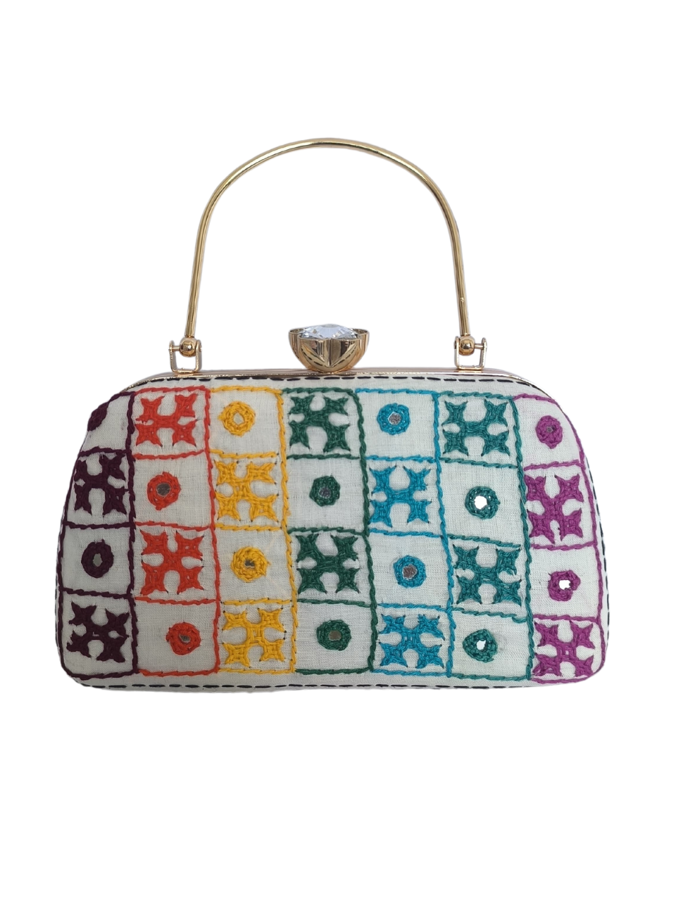 Revati Kutch Hand work Clutch