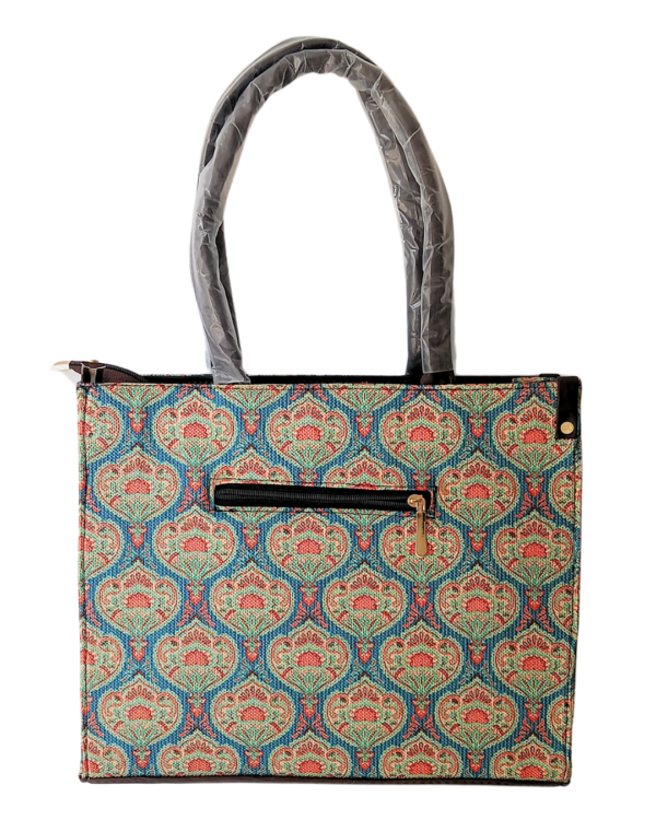 Meera Luxury Handmade jute print Tote Bag with Custom Name - Image 5
