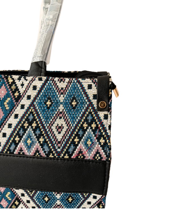 Neelima Luxury Handmade jacquard Tote Bag with Custom Name - Image 4
